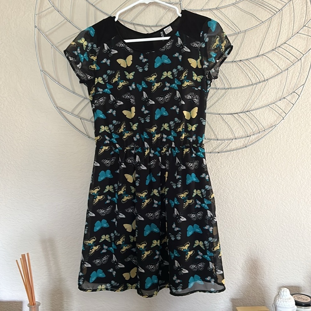 Cute butterfly print dress